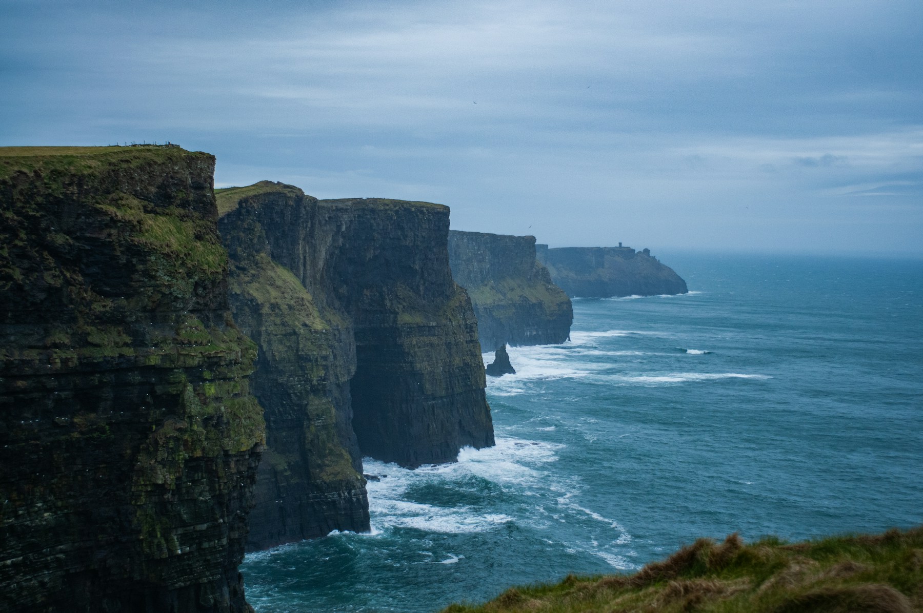 Atlantic cliffs in the west of Ireland